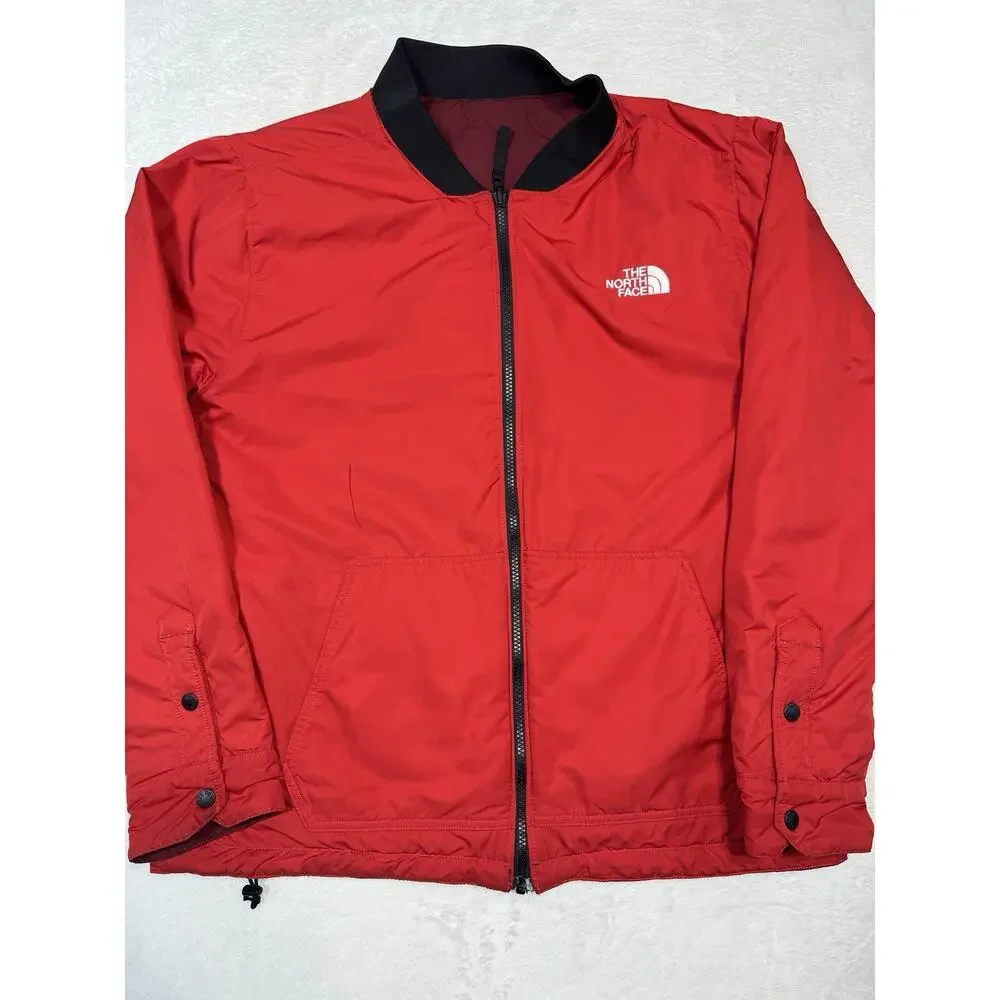 The North Face Jester Jacket Reversible Fire Red & Quilted Cranberry Men’s Lg